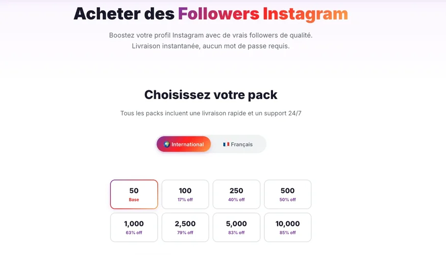 Buy Instagram followers cheap - Followers Lab pricing