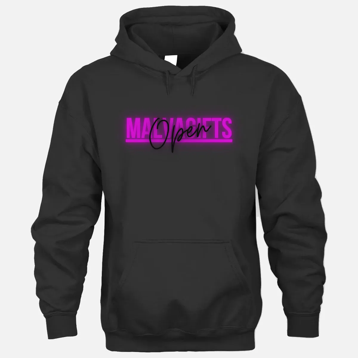 Open Malvagifts Hoodie - Black